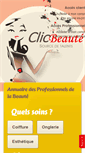 Mobile Screenshot of clicbeaute.fr